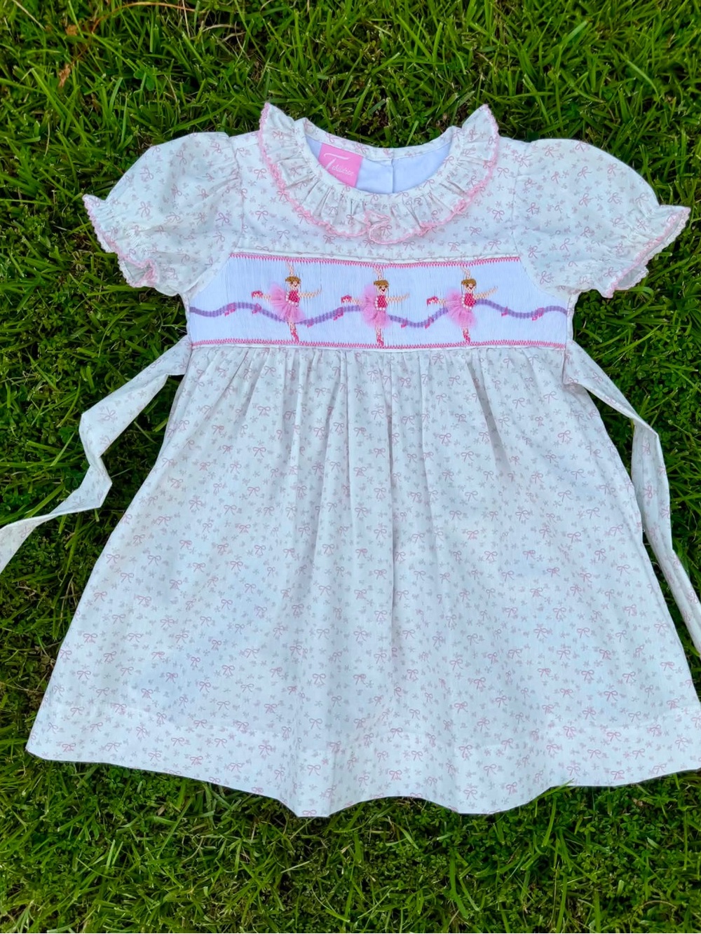 Ballerinas Hand Smocked Dress